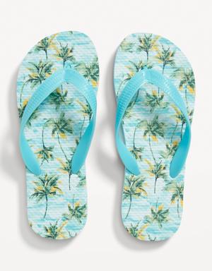 Old Navy Printed Flip-Flop Sandals for Boys (Partially Plant-Based) blue