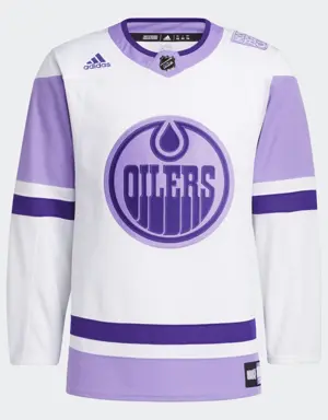 Oilers Hockey Fights Cancer Jersey