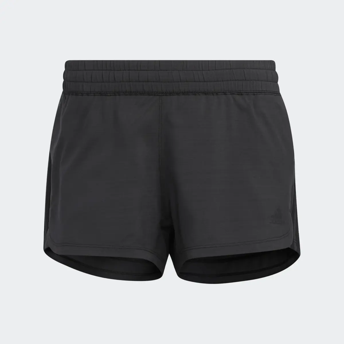 Adidas Pacer Training 3-Stripes Heather Woven Shorts. 1