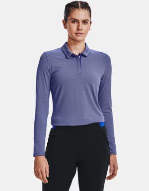 Women's UA Zinger MicroStripe Long Sleeve Polo