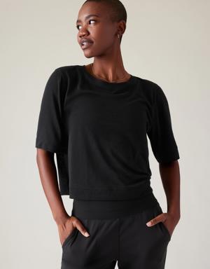 Athleta Breezy Serene Tee black