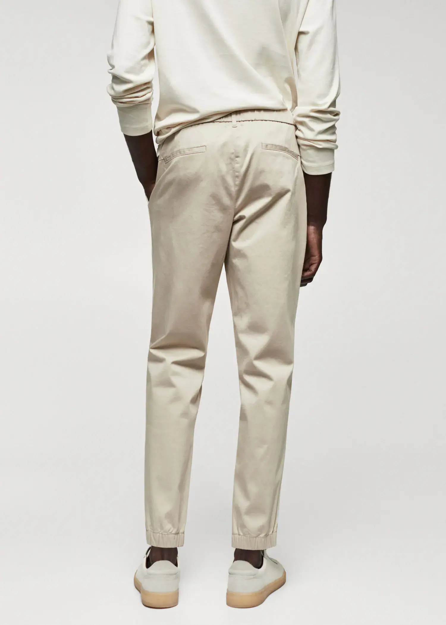 Mango Slim-fit stretch cotton pants. 3