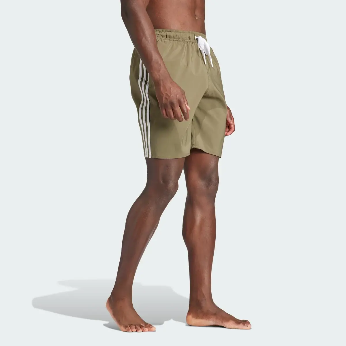 Adidas 3-Stripes CLX Swim Shorts. 3