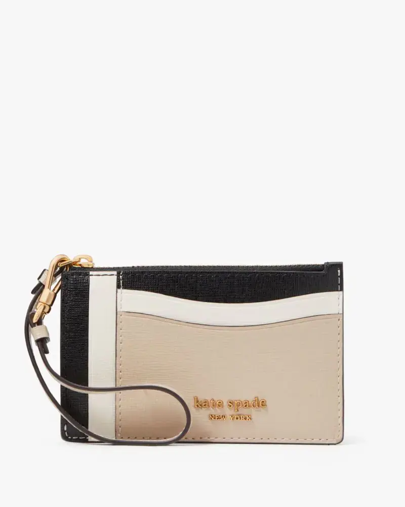 Kate Spade Morgan Colorblocked Card Case Wristlet. 1