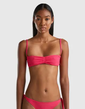 bandeau bikini top in terry-look econyl®