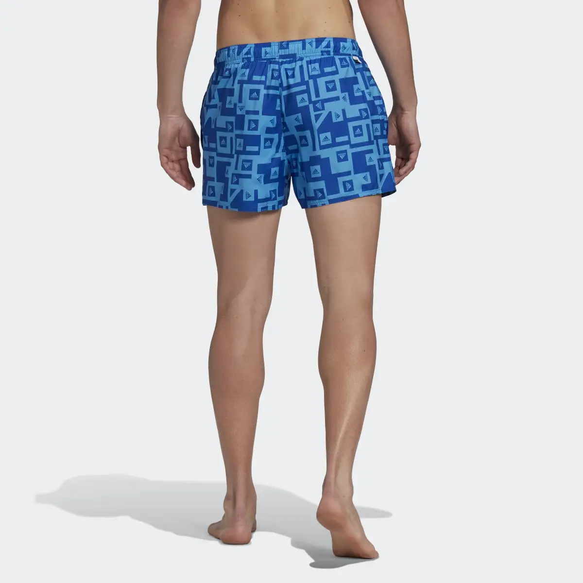 Adidas Graphic Swim Shorts. 2