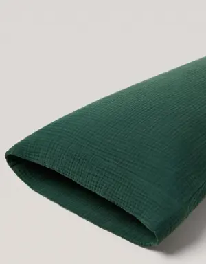 Poszewka na poduszkę z bawełnianego muślinu 45 x 110 cm