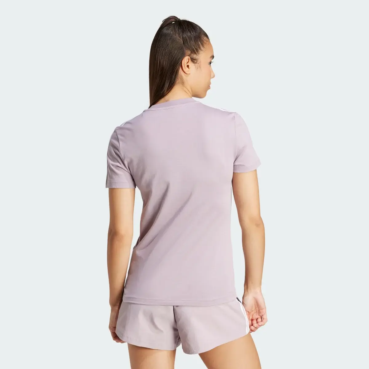 Adidas Playera Essentials 3 Franjas Ajustada. 3