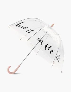 Love Is In The Air Clear Umbrella