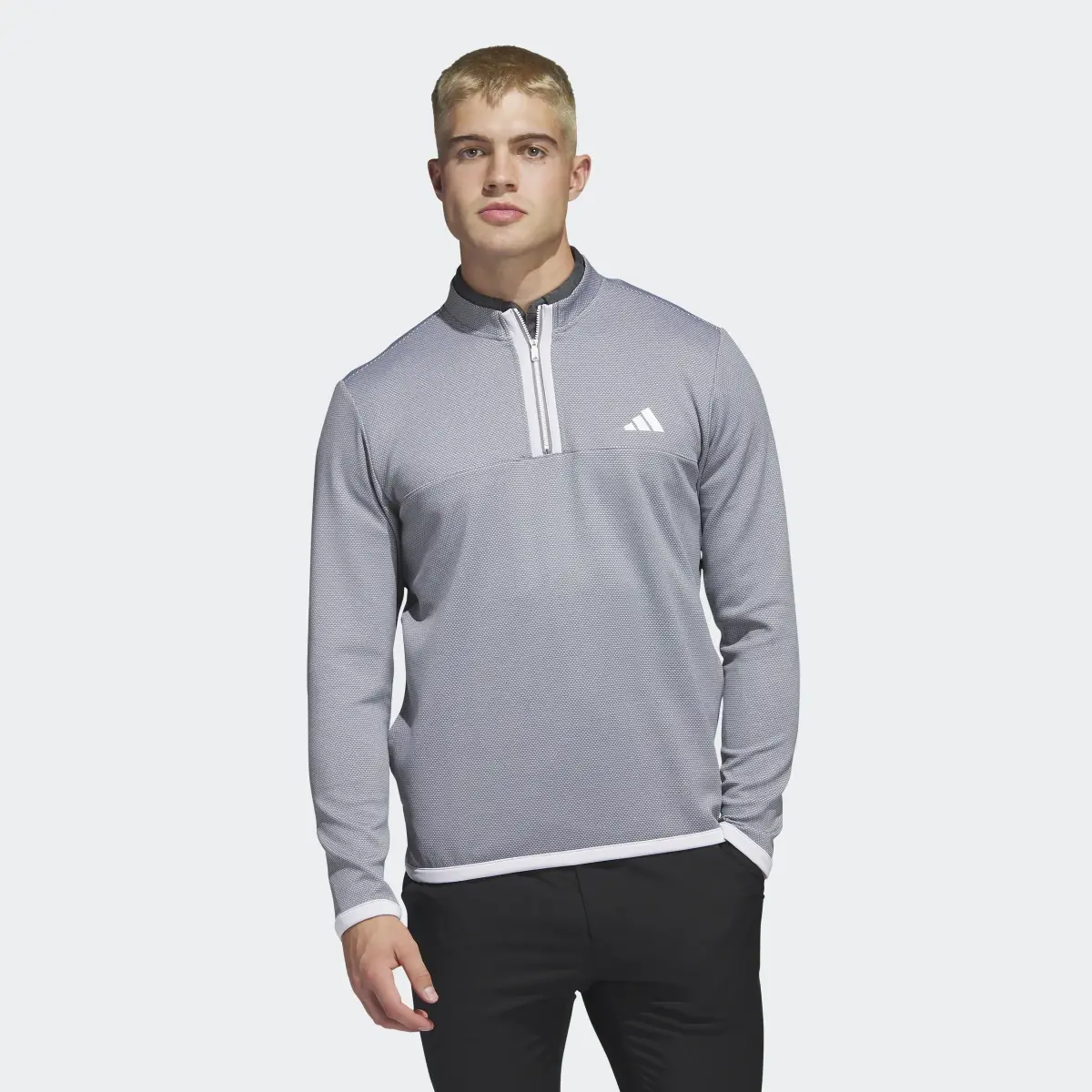 Adidas Microdot 1/4-Zip Golf Pullover. 2