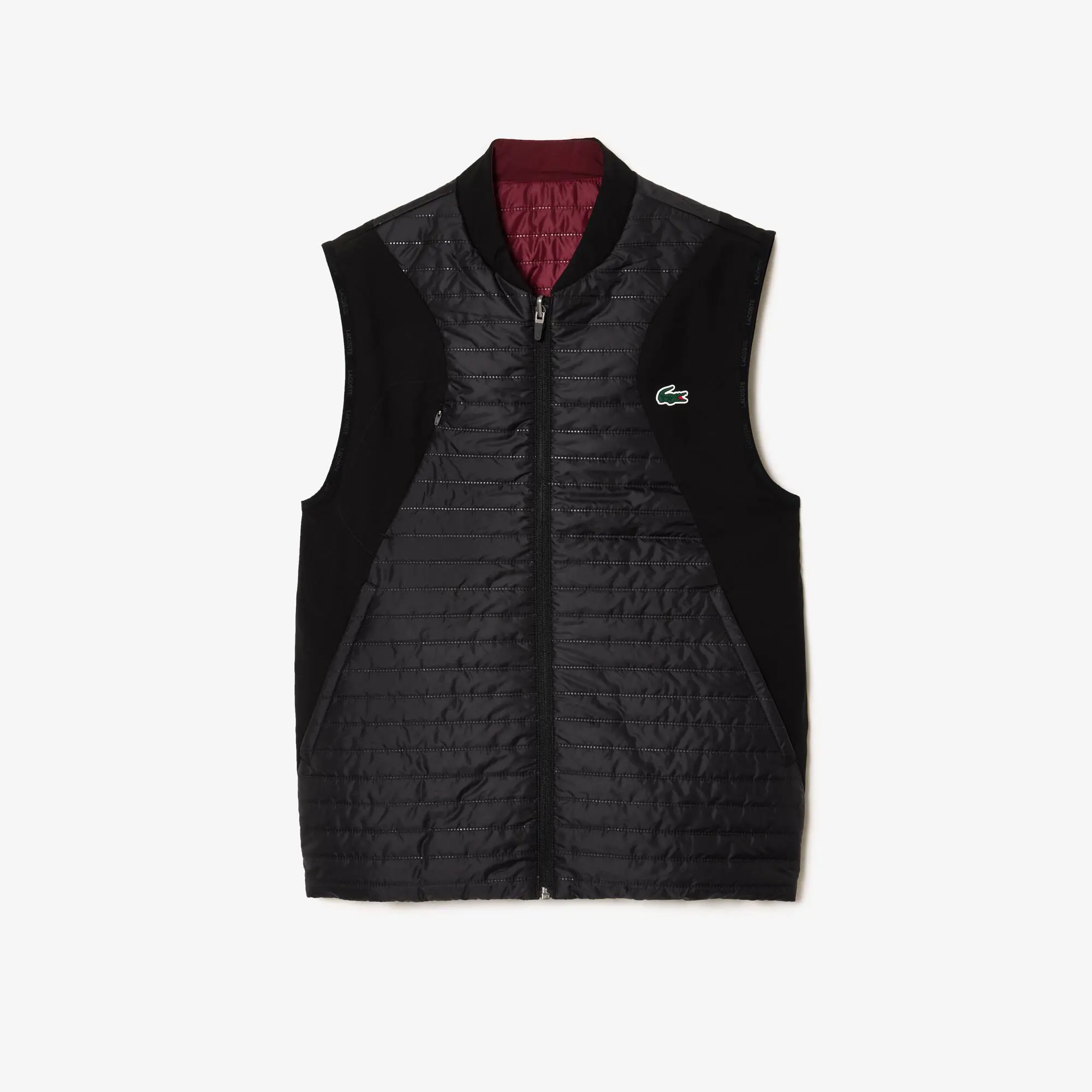 Lacoste Men's Lacoste SPORT Padded And Reversible Vest Jacket. 2