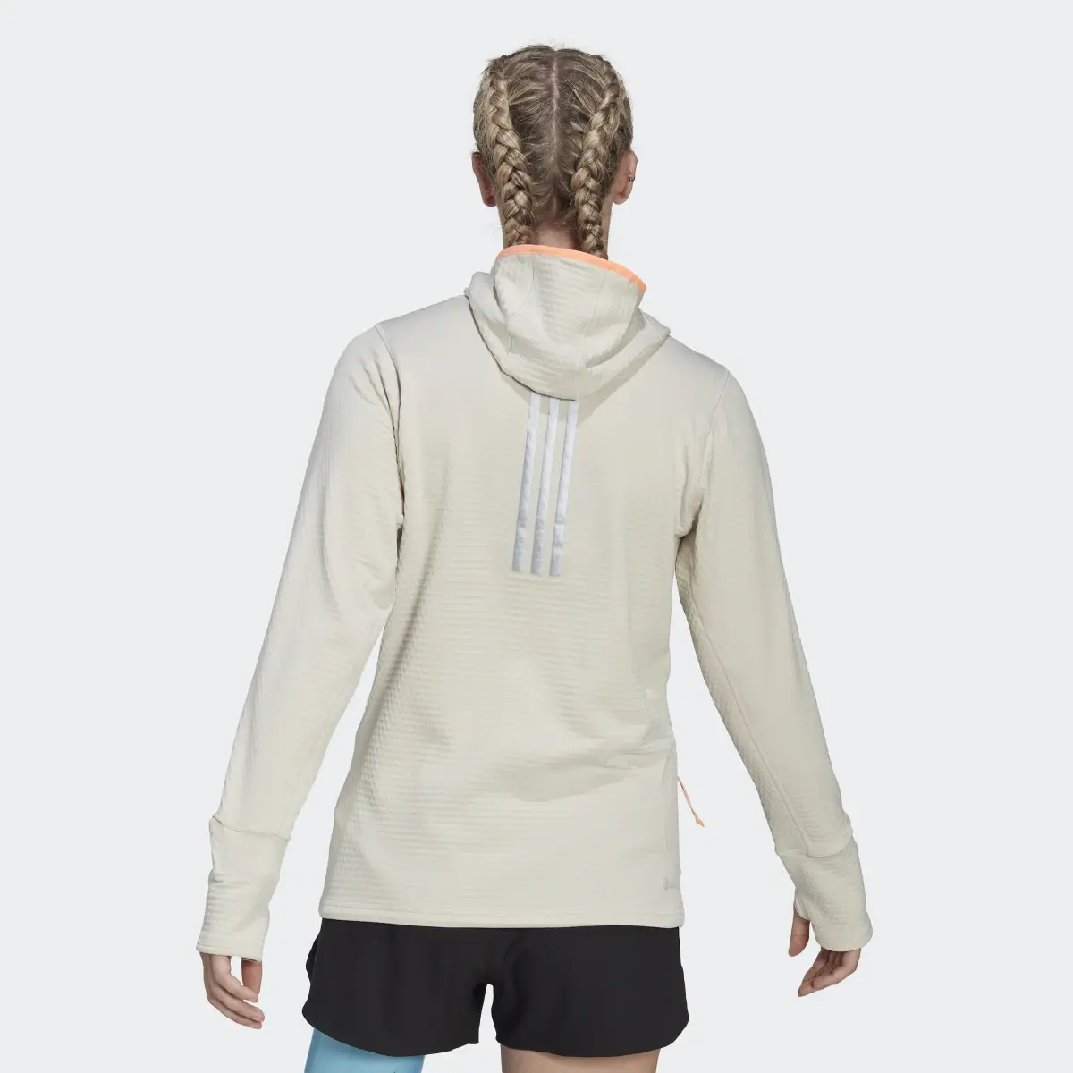 Adidas Sweat-shirt à capuche manches longues de running X-City Flooce. 3