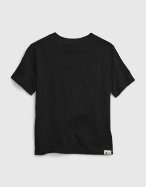 Gap Toddler 100% Organic Cotton Mix and Match Pocket T-Shirt black