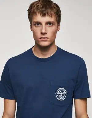 T-Shirt aus 100 % Baumwolle mit Logo