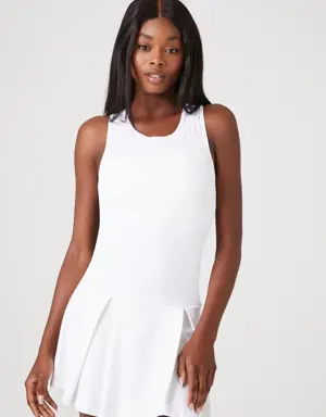 Forever 21 Active Pleated Mini Dress White