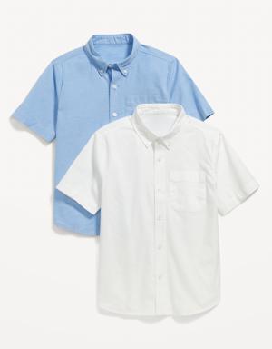 Lightweight Built-In Flex Oxford Uniform Shirt 2-Pack for Boys multi