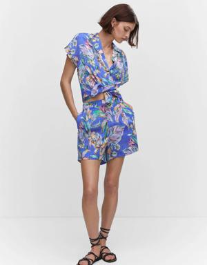 Short stampa tropicale