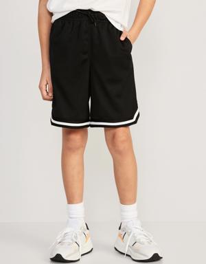 Old Navy Mesh Basketball Shorts for Boys (At Knee) black