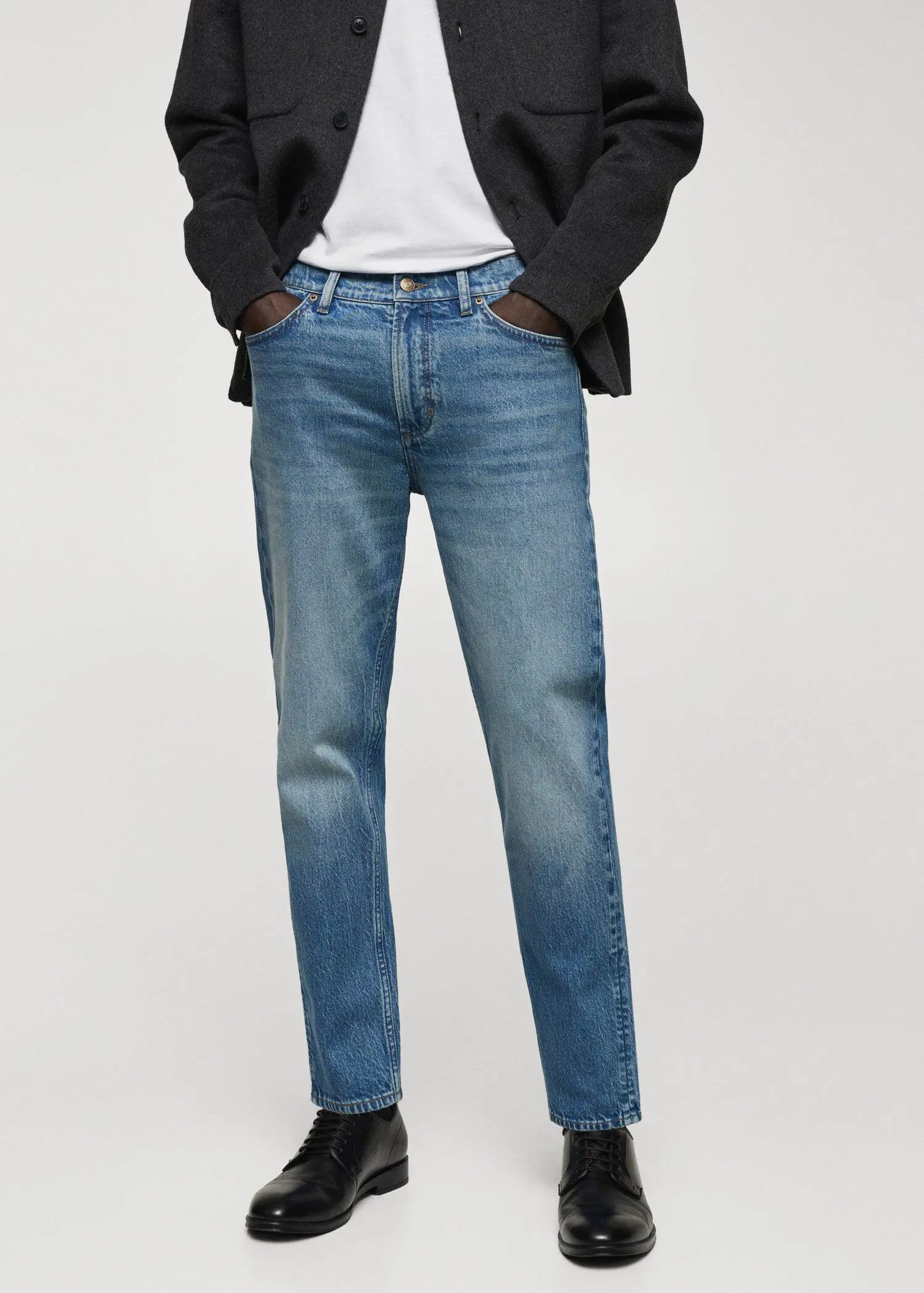 Mango Ben tapered fit jeans. 2