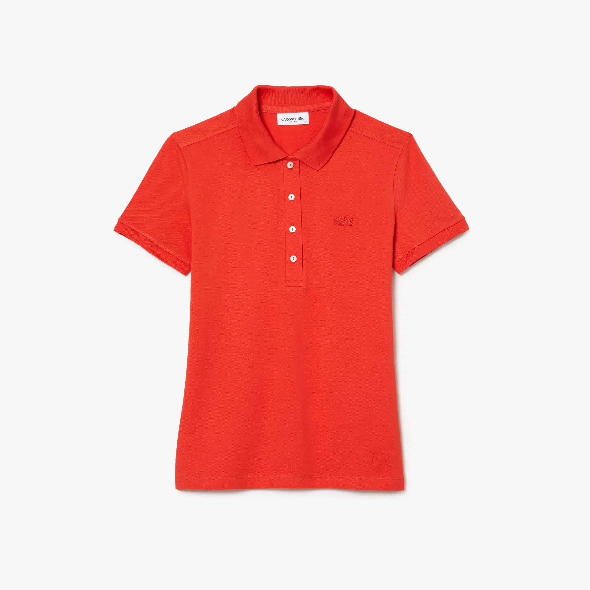 Lacoste Women's Slim Fit Stretch Cotton Piqué Polo. 2 Lacoste Women's Slim Fit Stretch Cotton Piqué Polo. 2