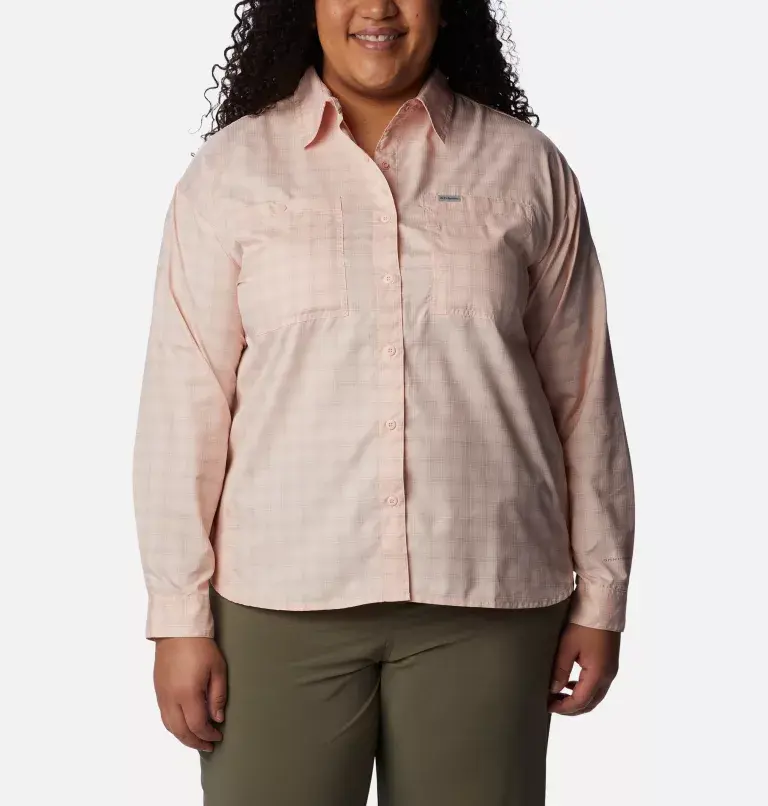 Columbia Women's Silver Ridge Utility™ Patterned Long Sleeve Shirt - Plus Size. 1