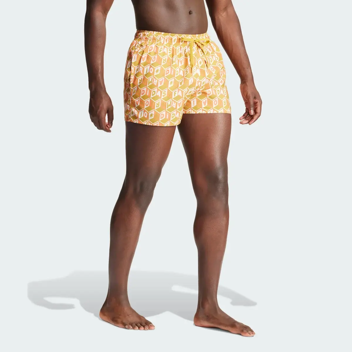 Adidas FARM Rio 3-Stripes CLX Swim Shorts. 3