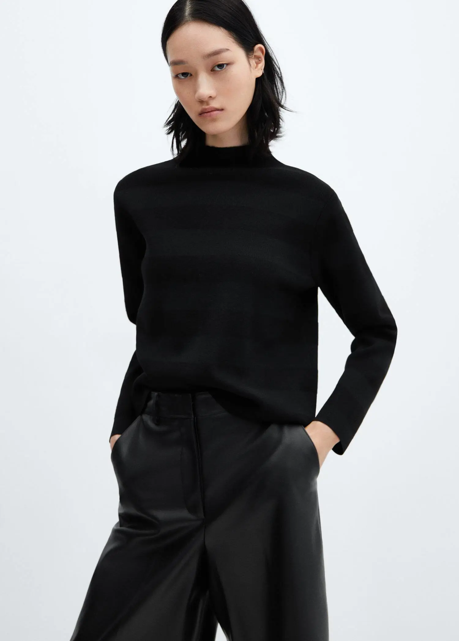 Mango High collar sweater. 1