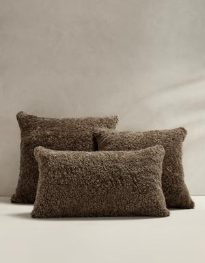Heritage Shearling Pillow brown
