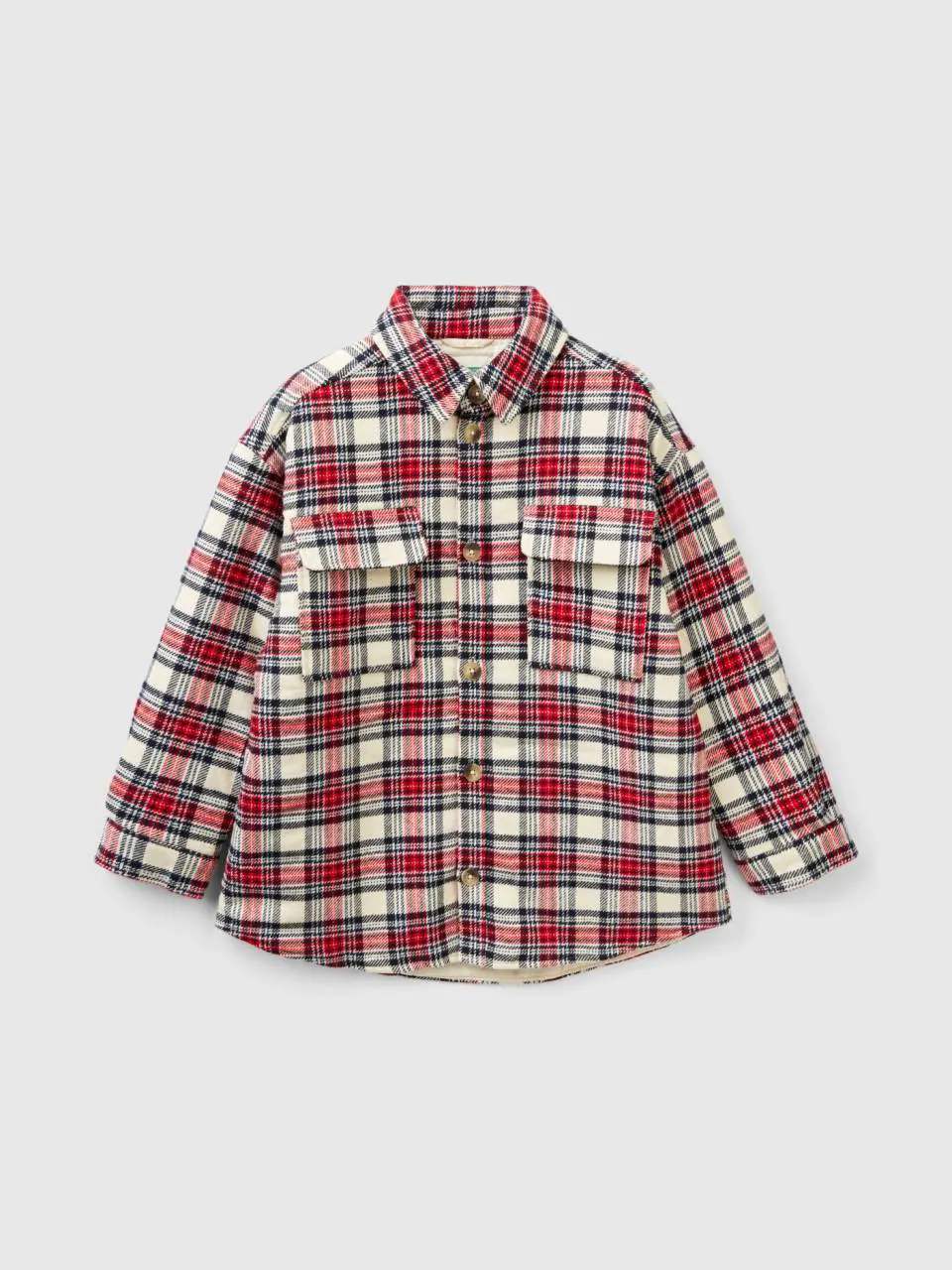 Benetton check flannel jacket. 1