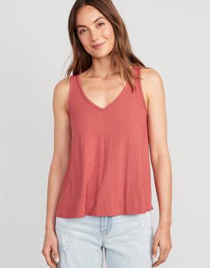 Old Navy Sleeveless Luxe Swing T-Shirt for Women pink
