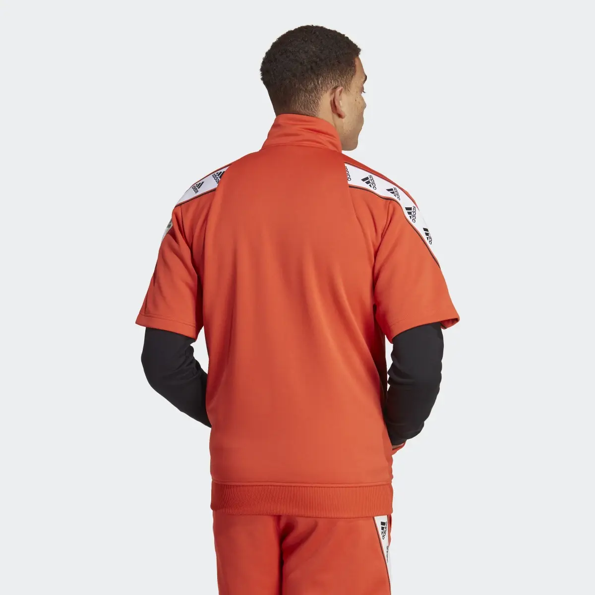 Adidas Taped Short Sleeve Track Jacket. 3