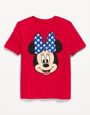 Matching Disney© Minnie Mouse Gender-Neutral T-Shirt for Kids red