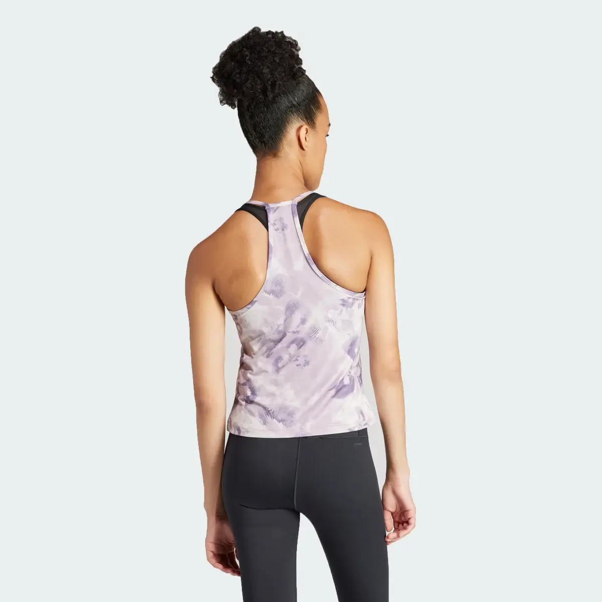 Adidas Train Essentials AOP Flower Tie-Dye Tank Top. 3