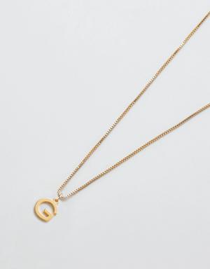 Gold Dainty Initial Necklace multi