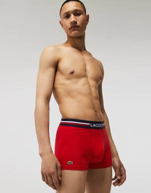 Pack Of 3 Iconic Trunks With Three-Tone Waistband
