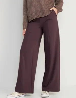 Old Navy High-Waisted PowerSoft Wide-Leg Pants for Women purple