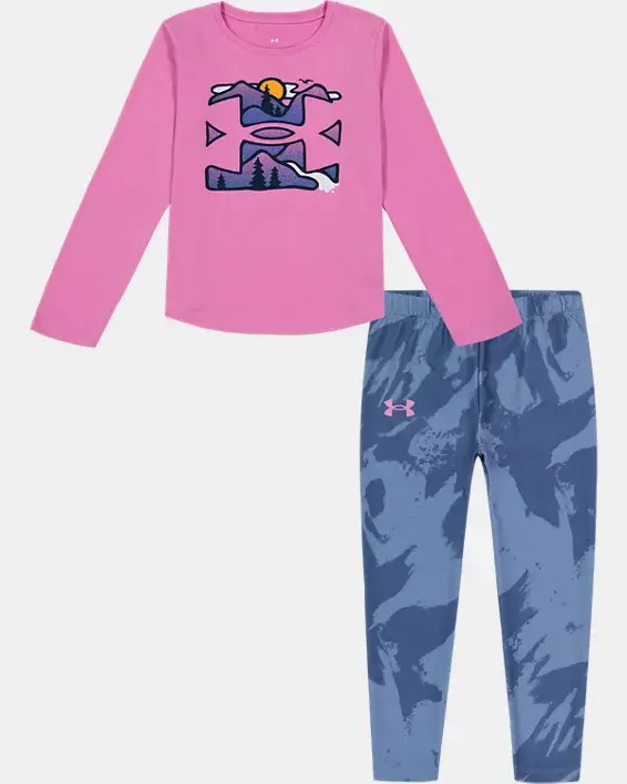 Under Armour Infant Girls' UA Plume Wave Icon Set. 1