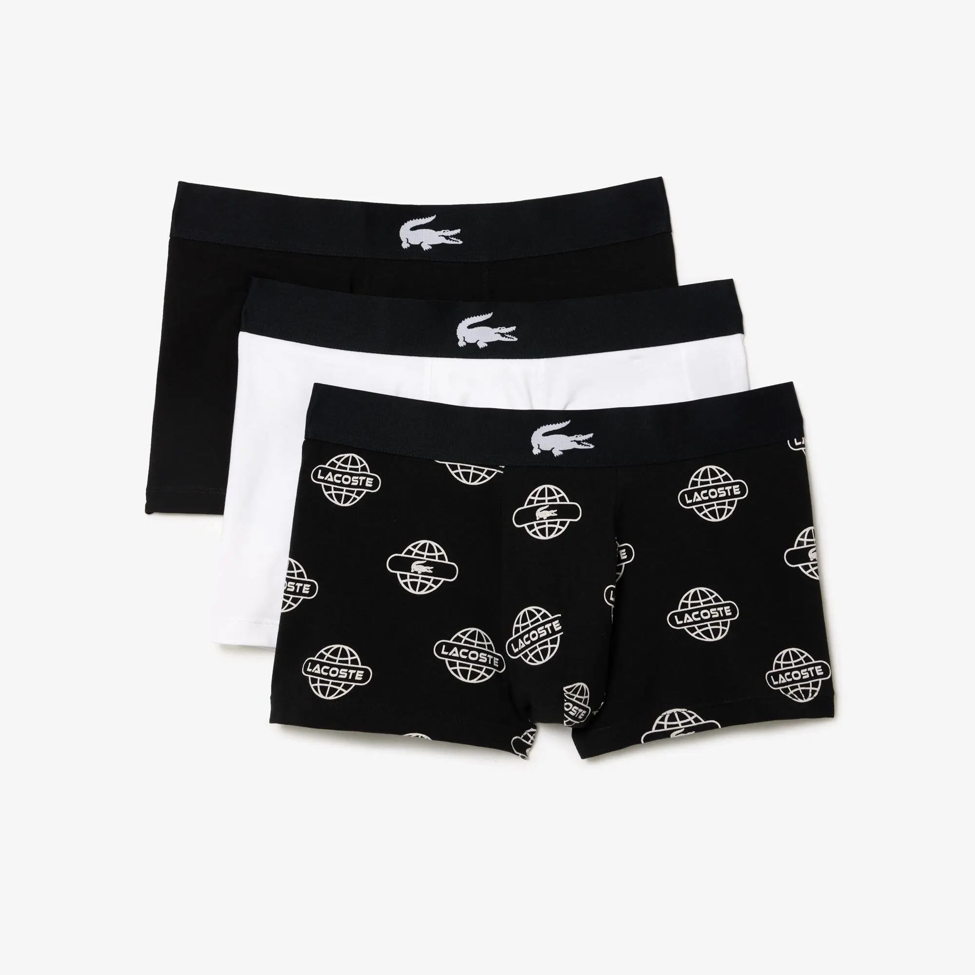 Lacoste 3-pack Stretch Cotton Jersey Trunks. 1