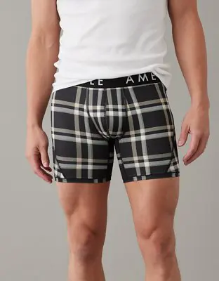 American Eagle O Plaid 6" Flex Boxer Brief. 1