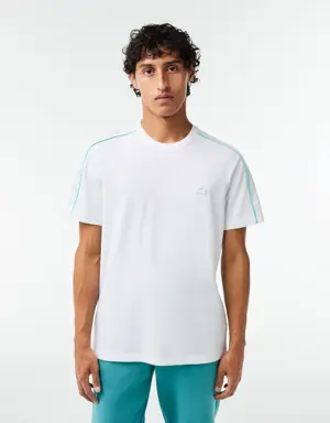 Men's Regular Fit Technical Piqué Print T-Shirt