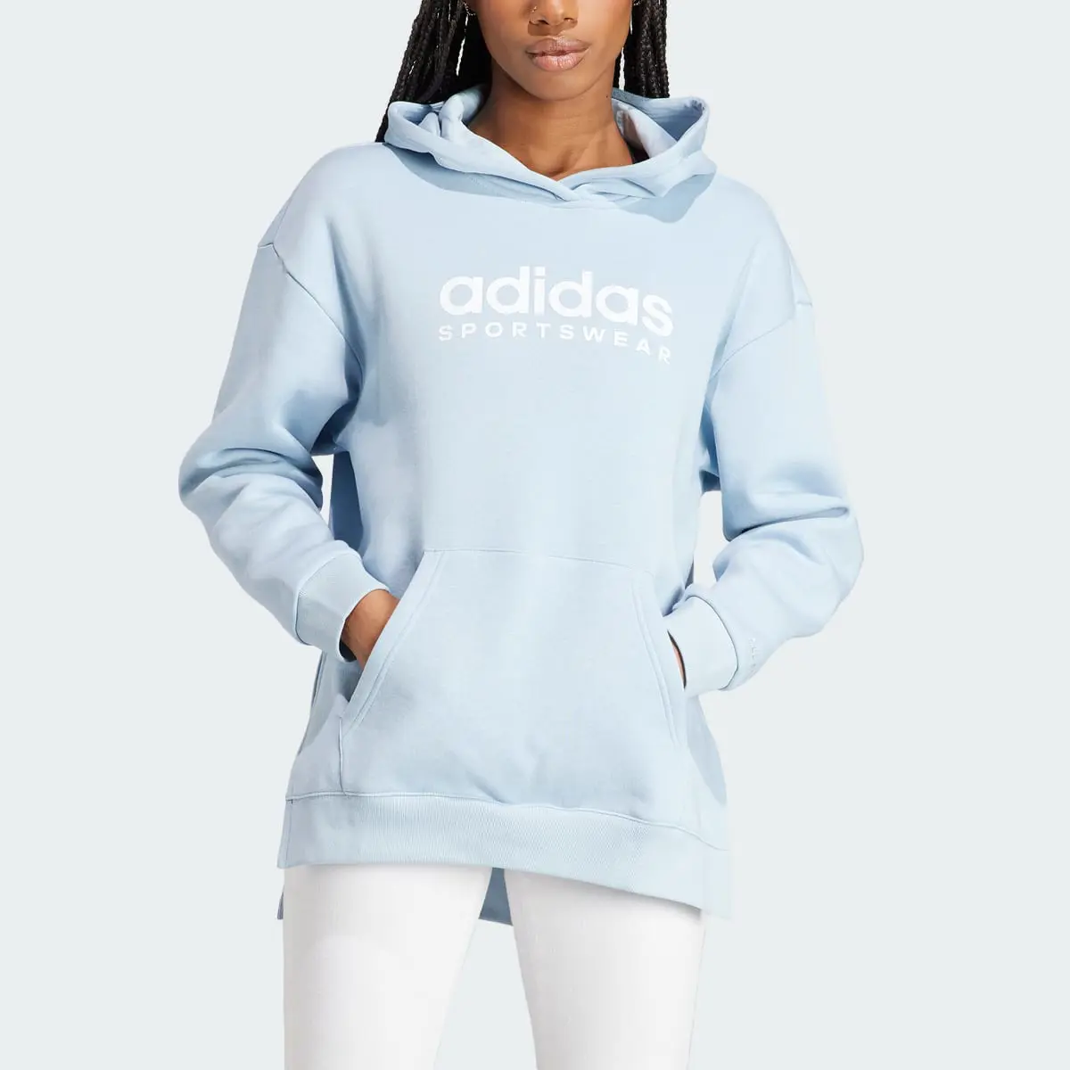 Adidas All SZN Fleece Graphic Hoodie. 1