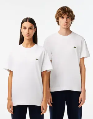 Lacoste T-shirt de Algodão Orgânico com Decote Redondo Unissexo