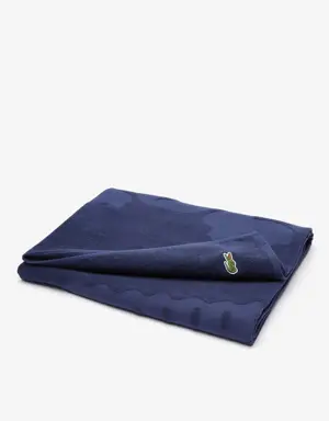 Lacoste Toalla de playa L Sport en algodón con cocodrilo oversized