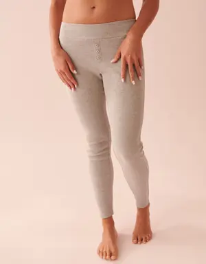 Ribbed Fitted Pants