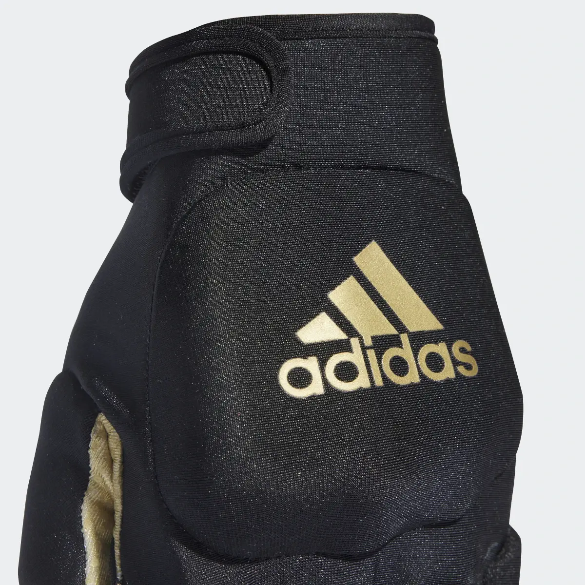 Adidas Luva de Hóquei em Preto e Dourado OD – tamanho pequeno. 3