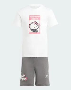 Conjunto de Playera Corta adidas Originals x Hello Kitty