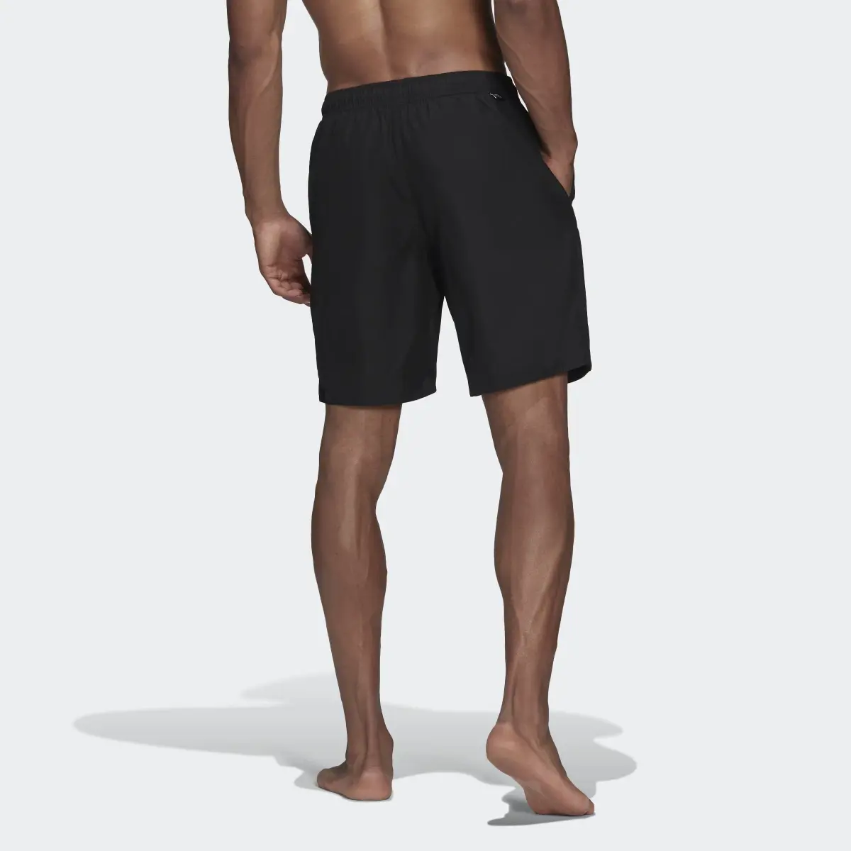 Adidas Classic-Length Logo Swim Shorts - HA0393