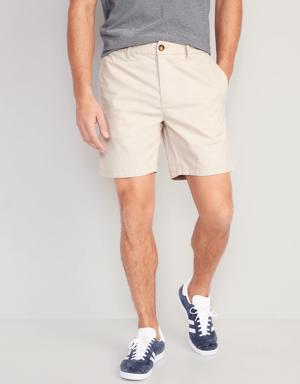 Old Navy Slim Built-In Flex Ultimate Chino Shorts for Men -- 7-inch inseam beige