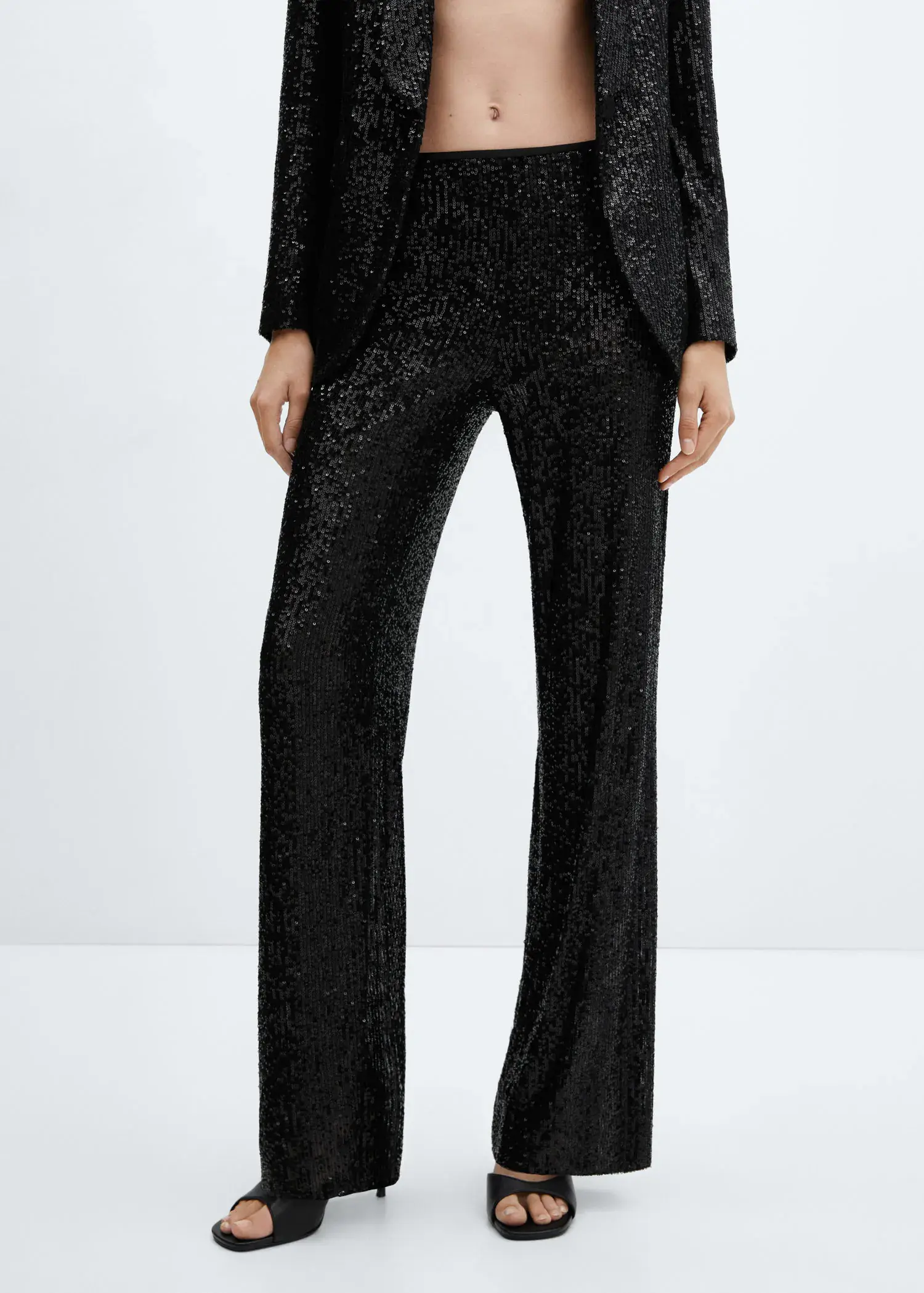 Mango Sequined suit trousers. 2