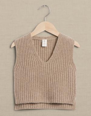 Cashmere Sweater Vest for Baby multi